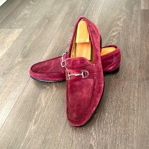 Salvatore Ferragamo suede “Gancini” loafer US 13